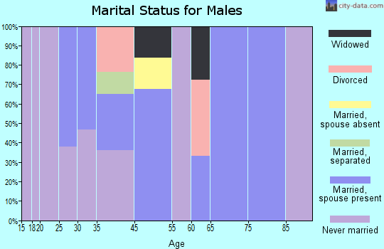 Sunol-Midtown marital status for males