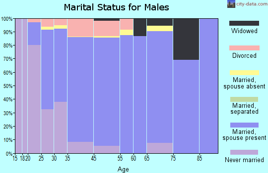 Vineyard marital status for males