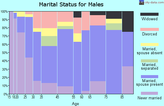 Alamosa marital status for males