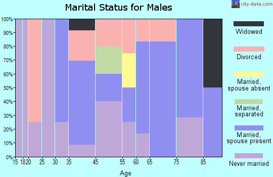 Arriba marital status for males