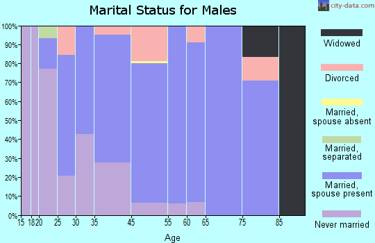 Buena Vista marital status for males