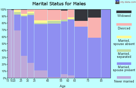 Cimarron Hills marital status for males