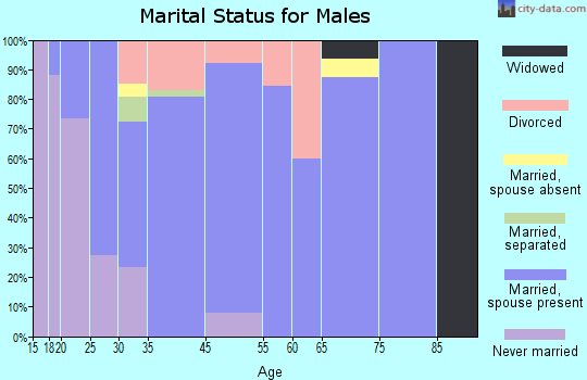 Deer Trail marital status for males
