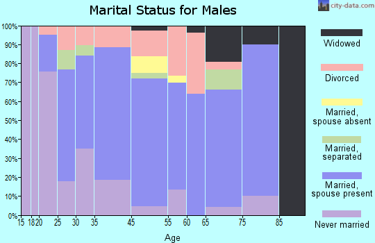 Del Norte marital status for males