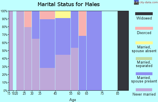 Eldorado Springs marital status for males