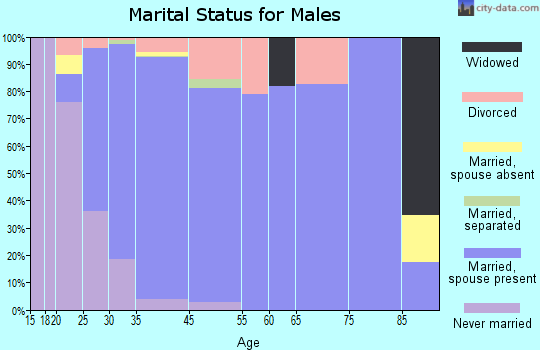 Erie marital status for males