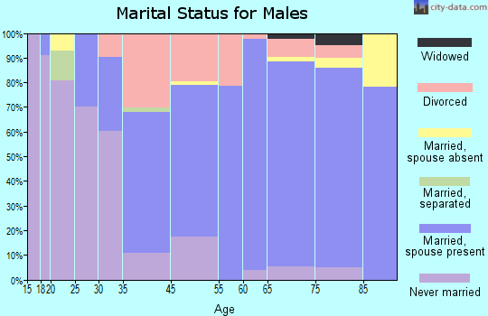 Estes Park marital status for males