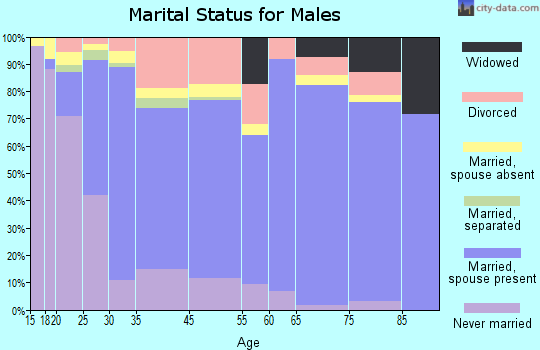 Fort Morgan marital status for males
