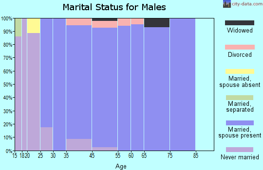 Gleneagle marital status for males