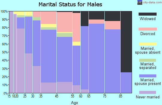Glenwood Springs marital status for males