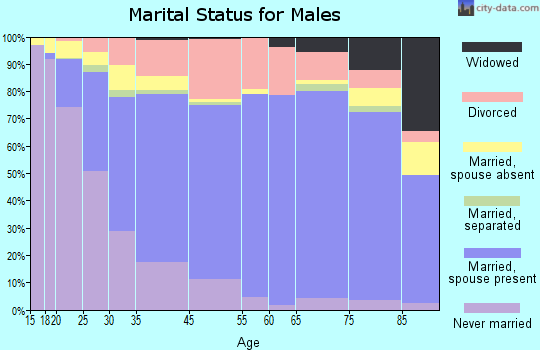 Grand Junction marital status for males