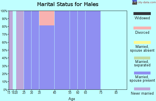 Grand View Estates marital status for males