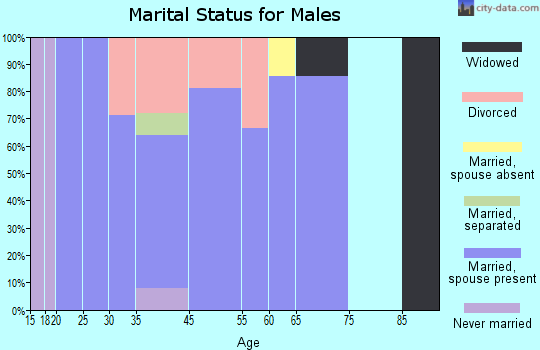 Hillrose marital status for males