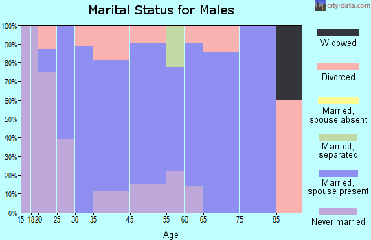La Jara marital status for males