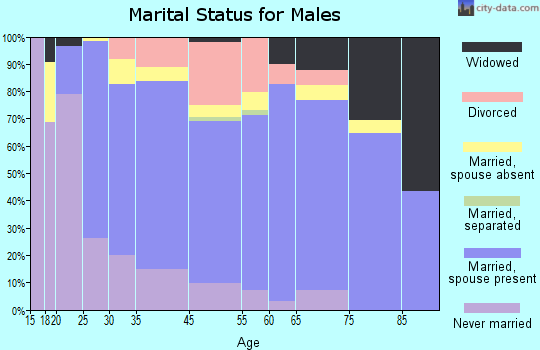La Junta marital status for males