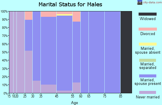 Meadowbrook marital status for males