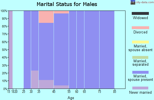Perry Park marital status for males