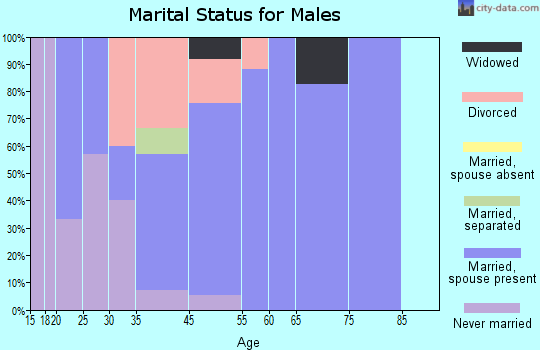 Rockvale marital status for males