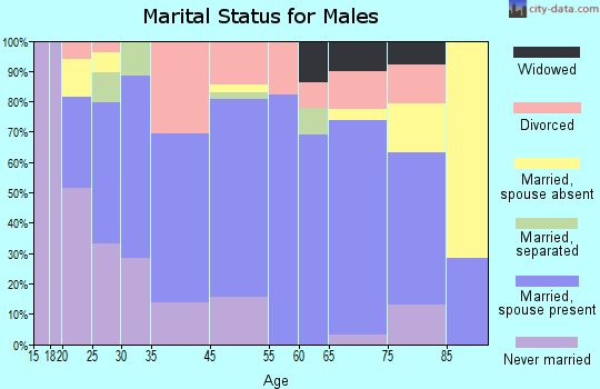 Rocky Ford marital status for males