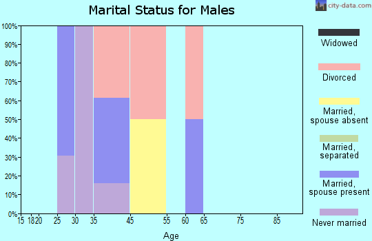 St. Mary's marital status for males