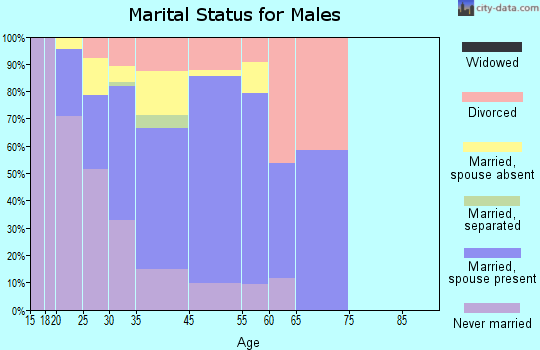 Silverthorne marital status for males