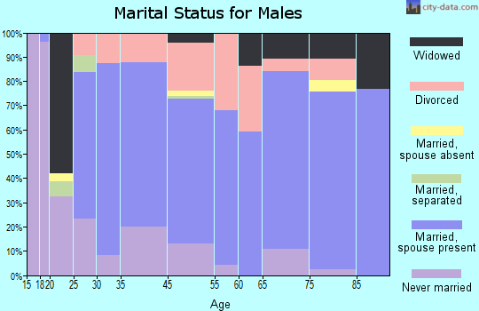 Springfield marital status for males