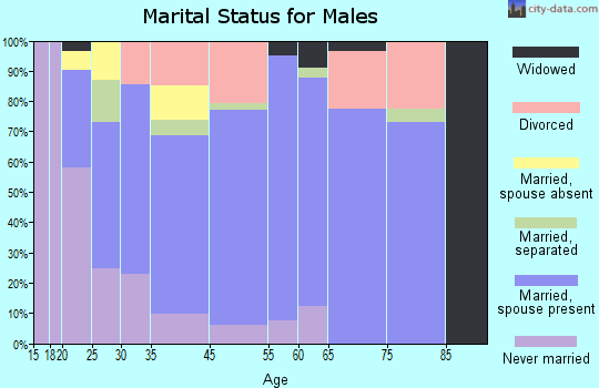 Stratmoor marital status for males