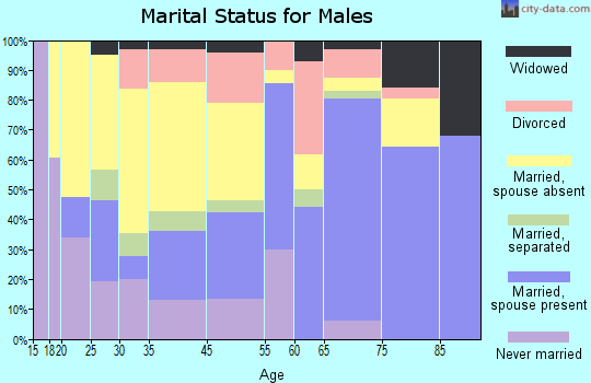 Walsenburg marital status for males