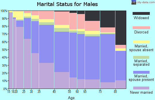 Bridgeport marital status for males
