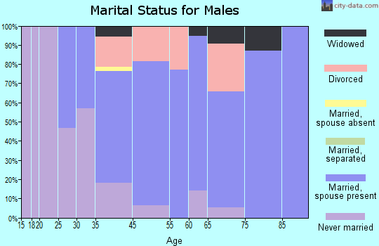 Central Somers marital status for males