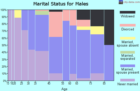 Central Waterford marital status for males