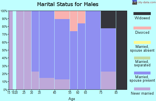 Higganum marital status for males