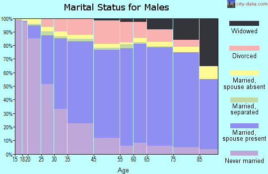 Meriden marital status for males