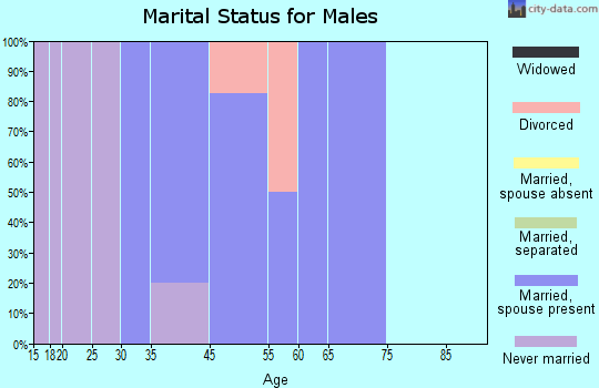 New Hartford Center marital status for males