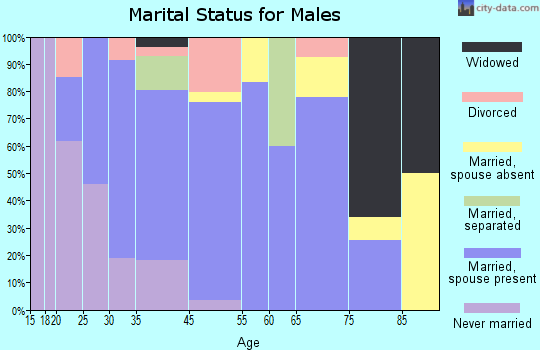Moundville marital status for males