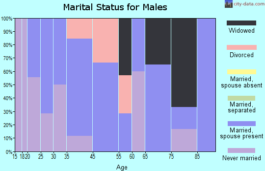 Mountainboro marital status for males