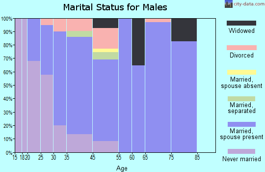 Camden marital status for males