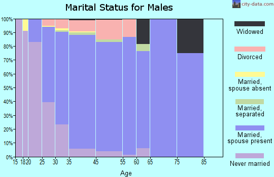 Glasgow marital status for males