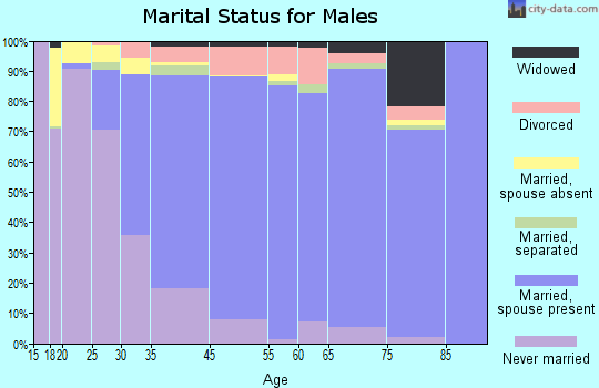 Newark marital status for males