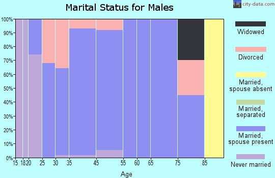 Riverview marital status for males