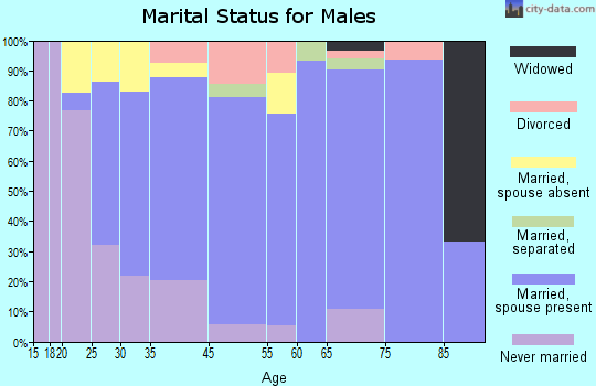 Selbyville marital status for males