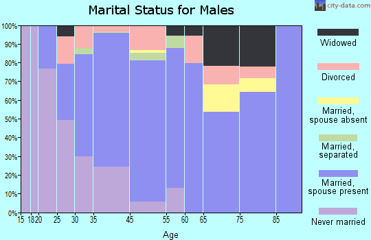 Alachua marital status for males