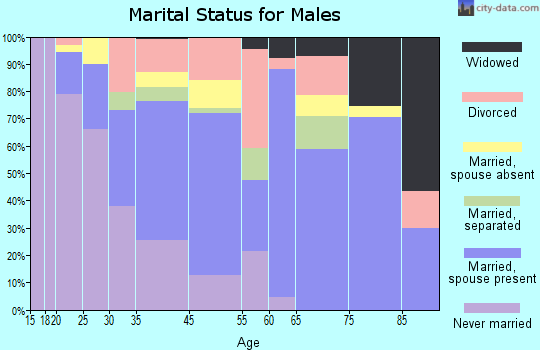 Andover marital status for males