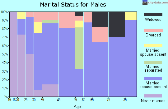 New Brockton marital status for males