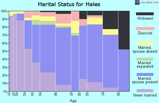 Azalea Park marital status for males