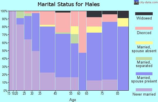 Bay Harbor Islands marital status for males
