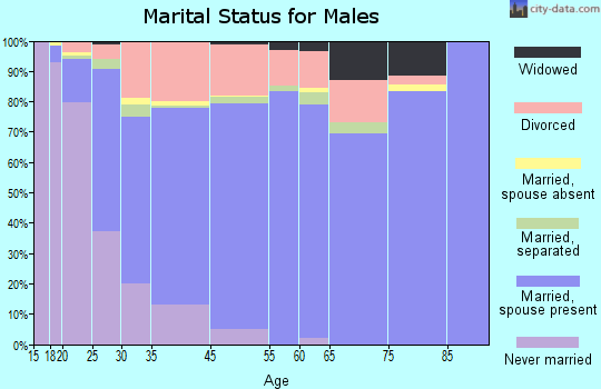 Bellview marital status for males