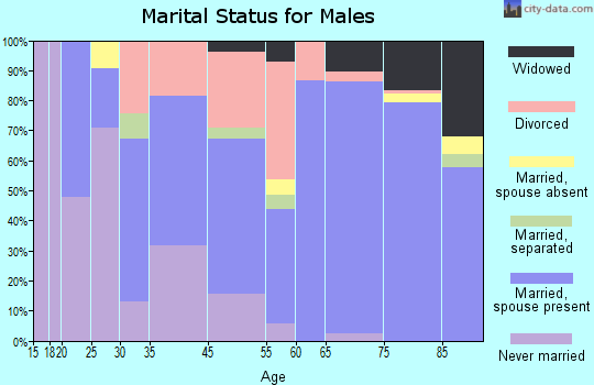 Beverly Hills marital status for males