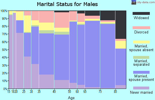 Bonita Springs marital status for males