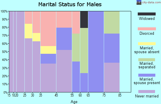 Boulevard Gardens marital status for males
